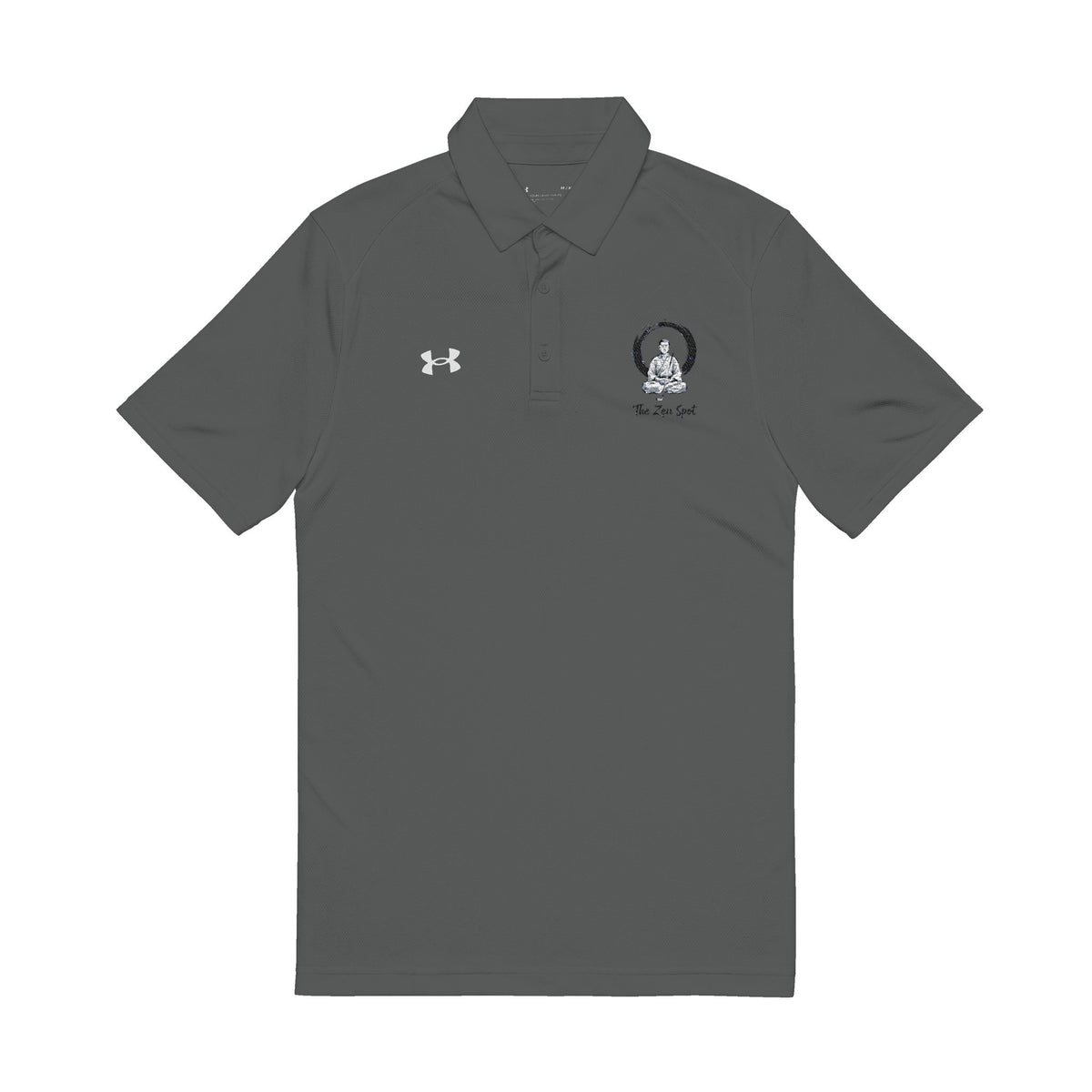Embroidered Enso Circle Monk Golfer Polo