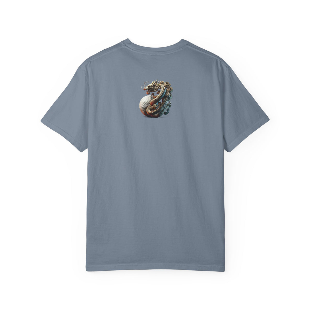 Dragon Golf Ball Chest and Back Graphic T-Shirt