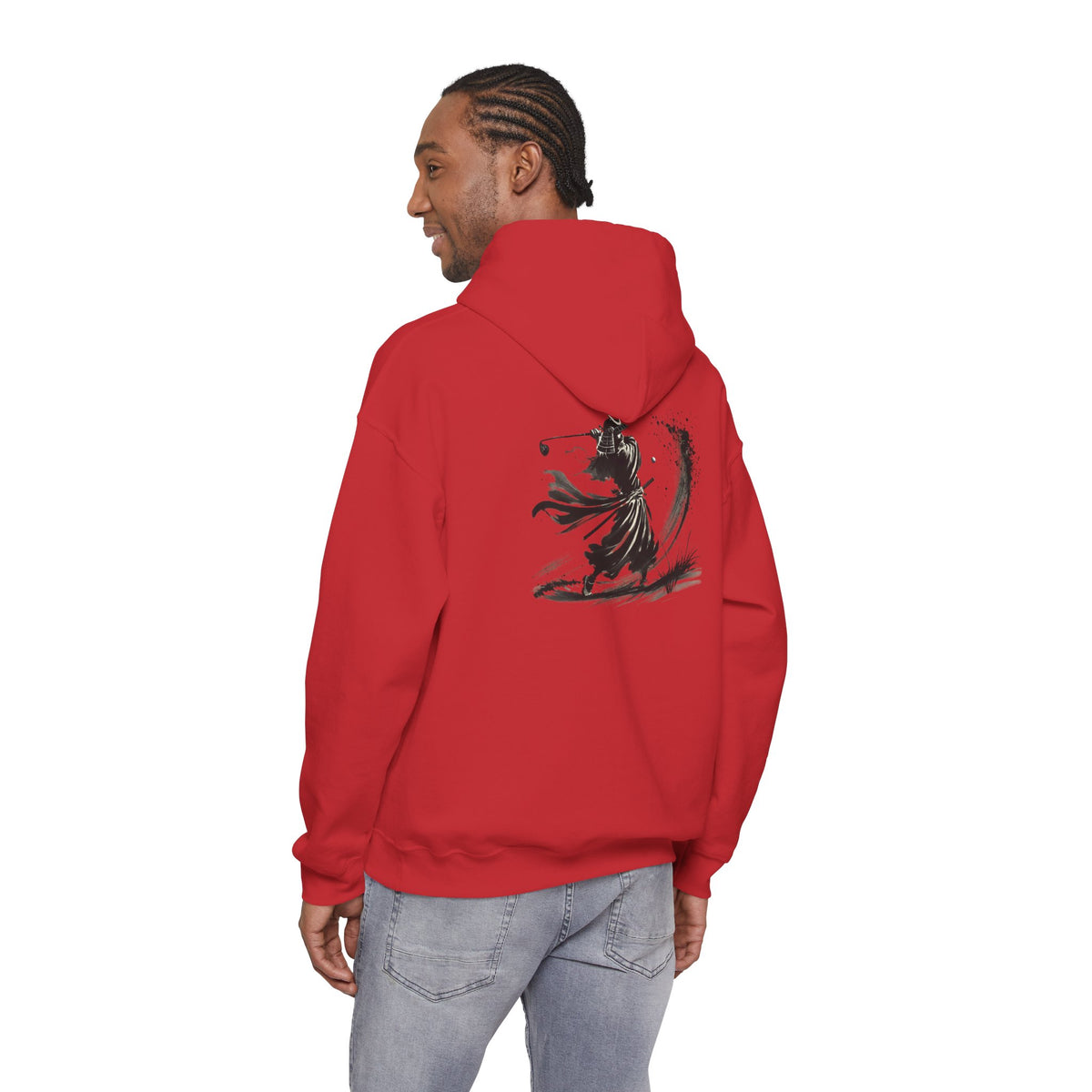 BrushStroke Samurai Bunker Blast Back Print Hoodie