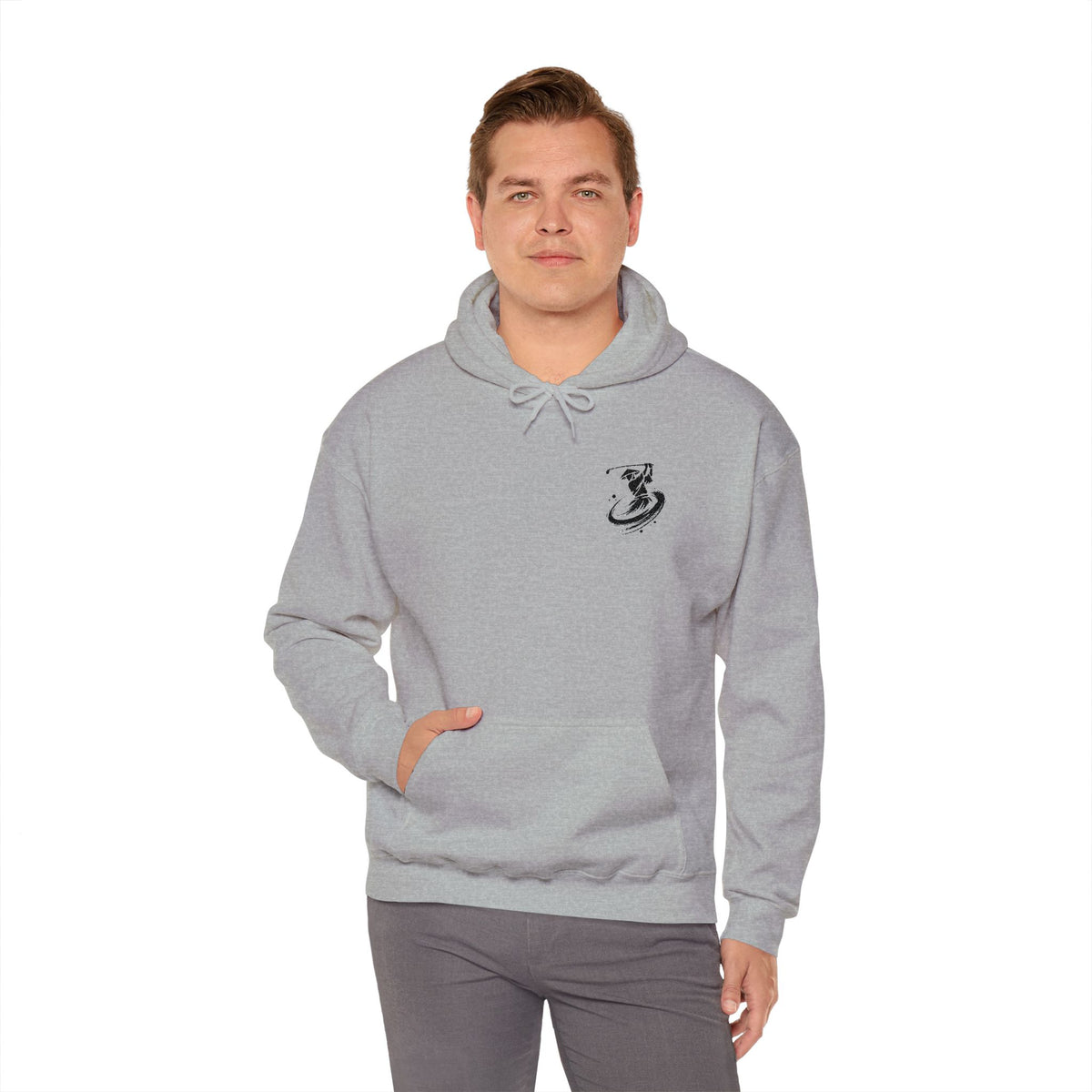 Brush Stroke Kendo Samurai Golf Swing Hoodie