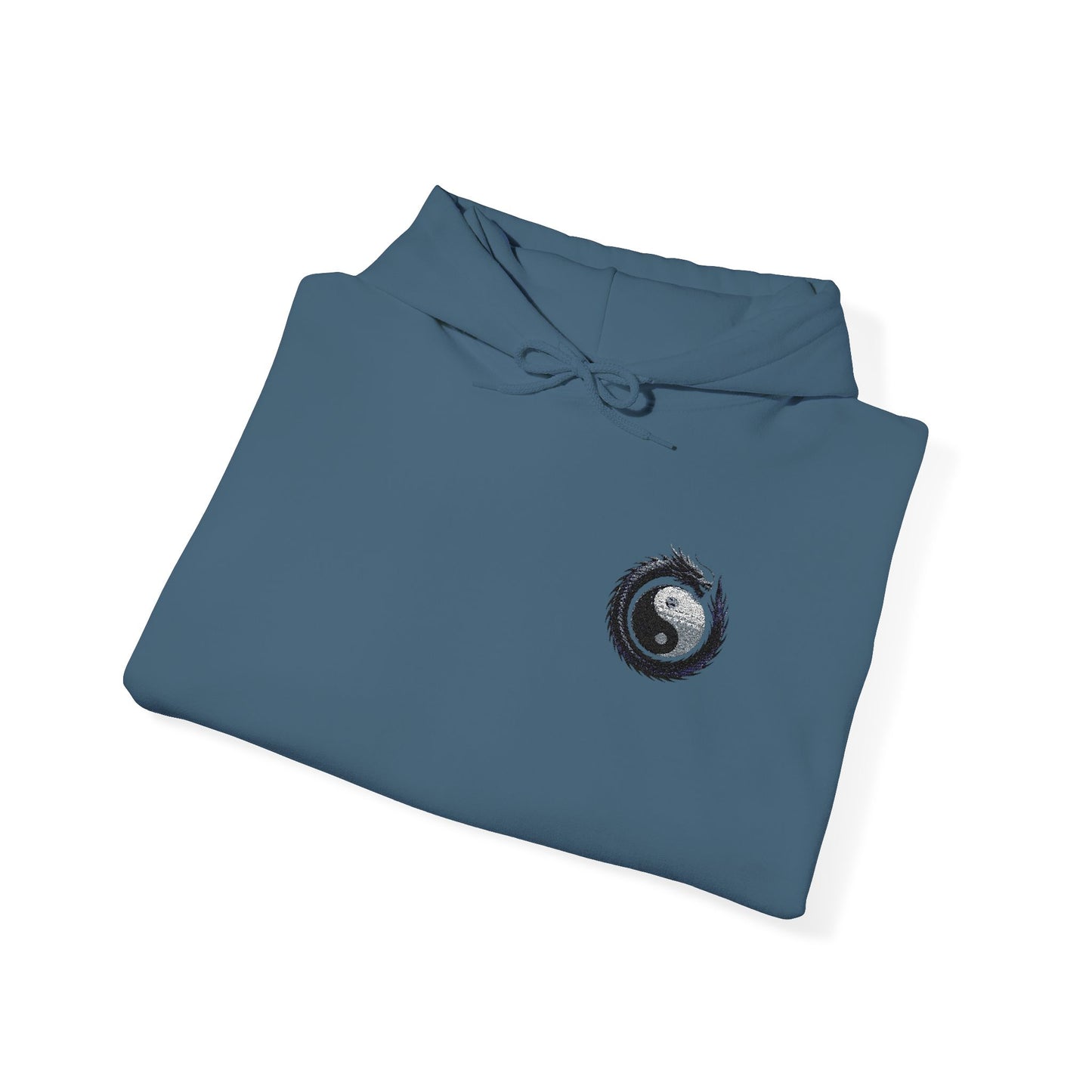 Zen Spot Golf Custom Gildan Yin Yang Golf Ball Dragon Hoodie Minimalist Emblem Sweatshirt