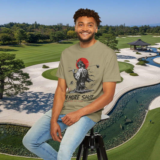 Golf Samurai T-Shirt — "One More Shot" Graphic Tee