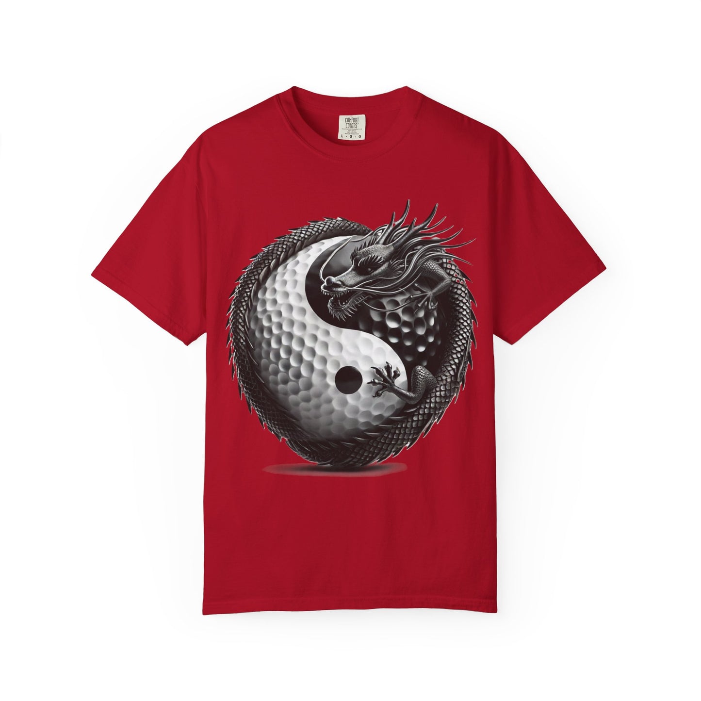 Yin Yang Dragon Golf Ball T-Shirt — Golf & Zen Graphic Tee