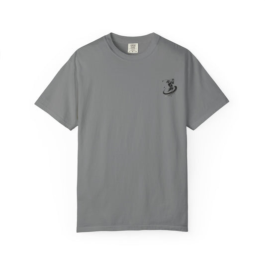 Zen Spot Golf Custom Ink Brush Golfer Swing Graphic T‑Shirt