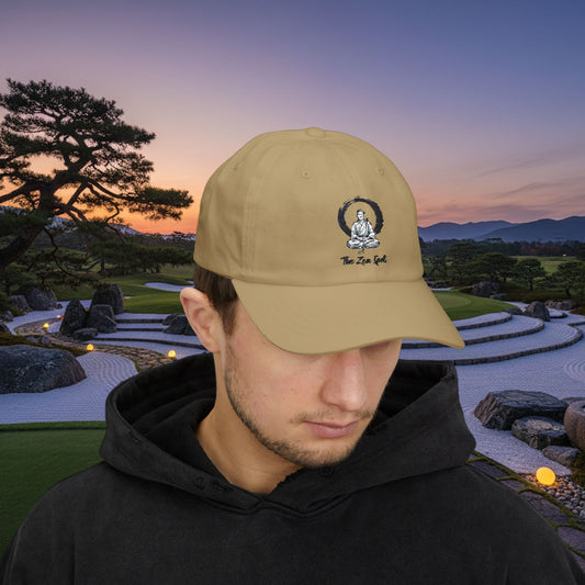 Embroidered Buddha Golfer Enso "The Zen Spot" Cap