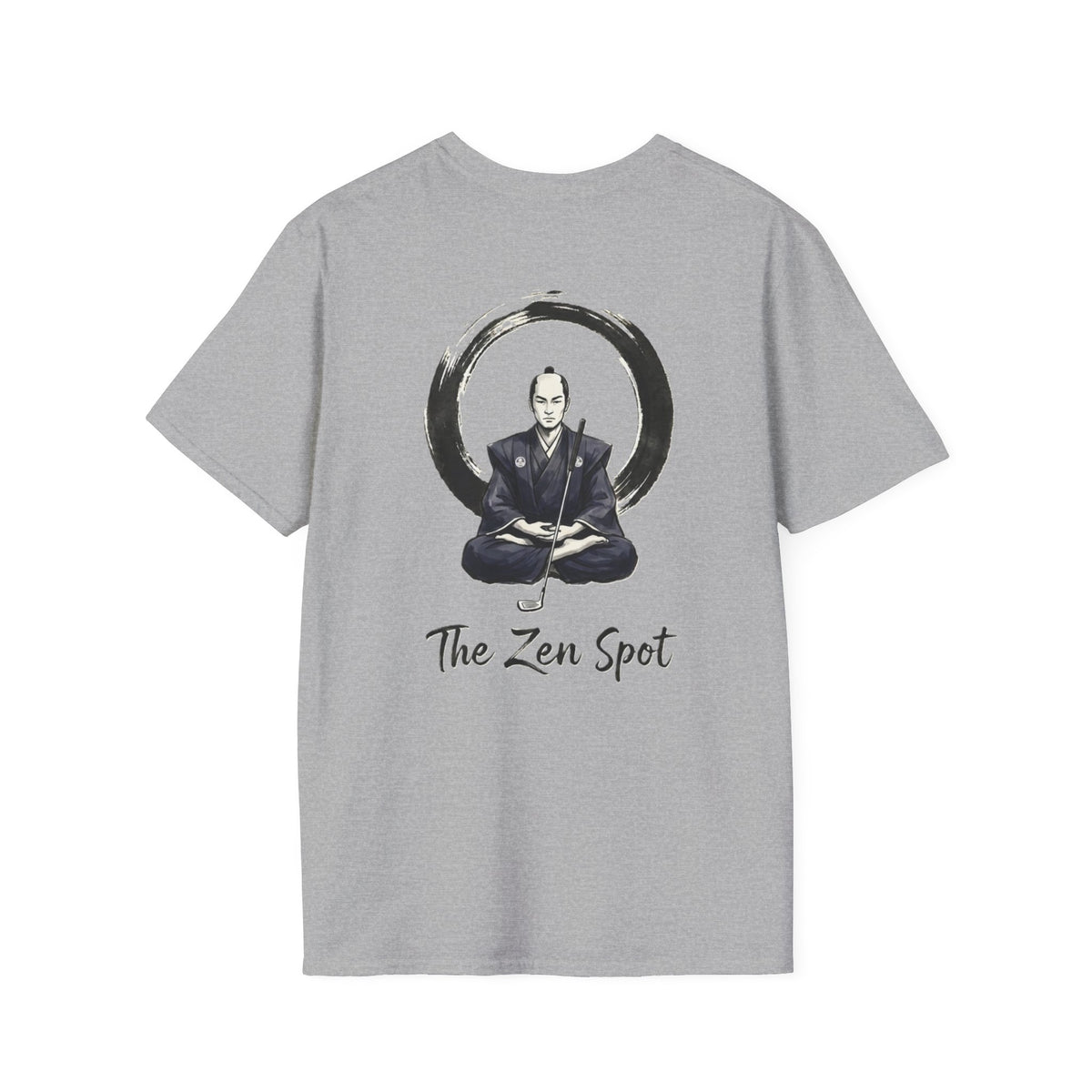 Zen Spot Golf Custom Seiza Samurai Meditation "The Zen Spot" graphic t-shirt
