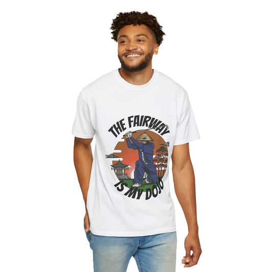 Golf Samurai T‑Shirt — “The Fairway Is My Dojo” Vintage Golf Tee