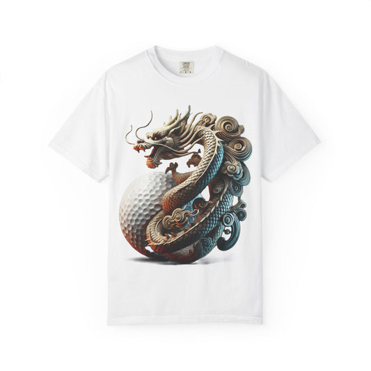Dragon Golf Ball T-Shirt — Vintage Asian Dragon Wrap Graphic Tee