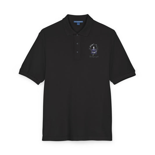 Zen Spot Golf Custom Zen Samurai Golfer Enso Circle "The Zen Spot" Polo