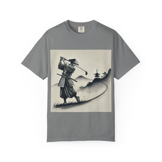 Samurai Golf T-Shirt — Vintage Japanese Golf Warrior Art