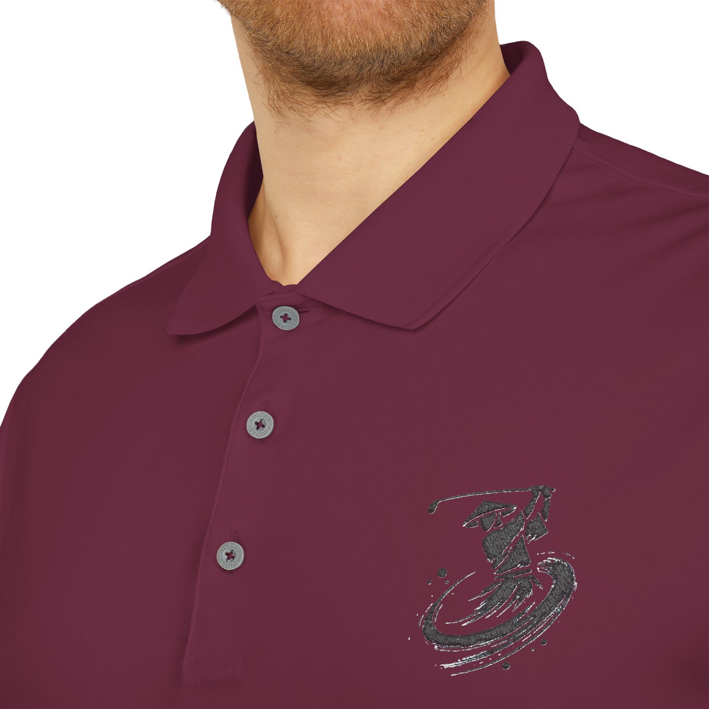 Zen Spot Golf Custom Polo Zanshin Samurai Golfer