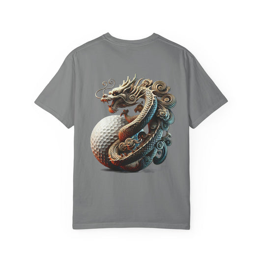 Zen Spot Golf Custom Dragon Golf Ball Graphic T-Shirt