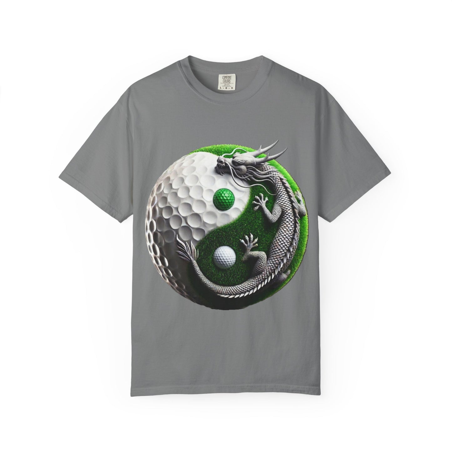 Zen Spot Golf Custom Yin Yang Golf Ball Dragon T‑Shirt