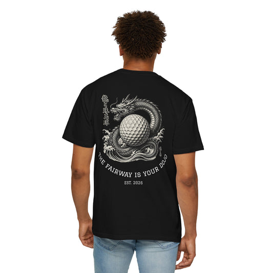 Dragon Golf T-Shirt — "The Fairway Is Your Dojo" Graphic Tee