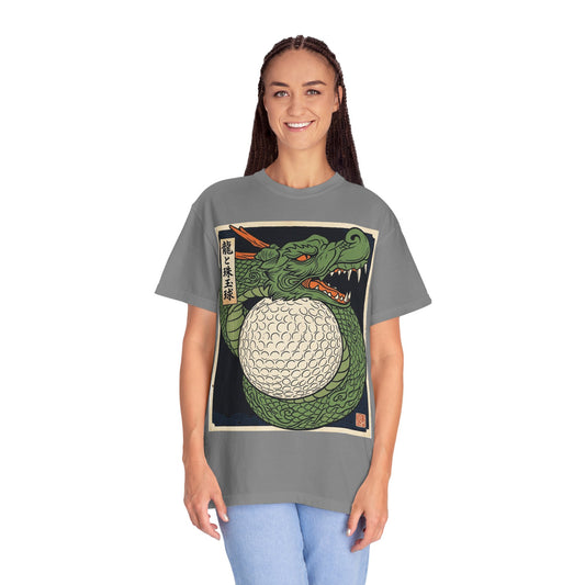 The Dragon and the Precious Golf Ball Graphic T-Shirt