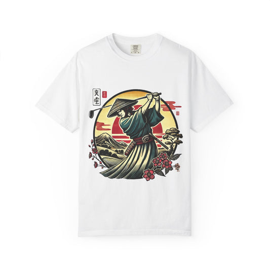 Samurai Sunset T-Shirt — Japanese Warrior Graphic Tee