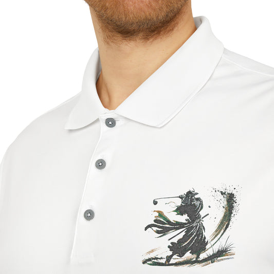 Brushstroke Bunker Blast Samurai Golfer Zanshin Polo