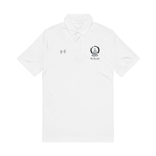 Embroidered Enso Circle Monk Golfer Polo