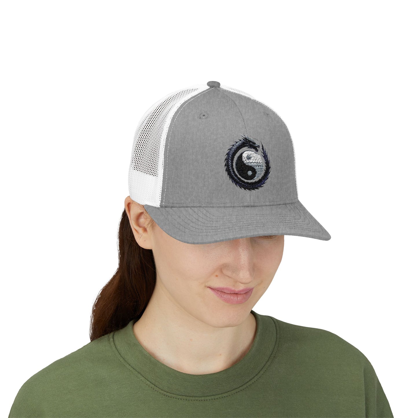 Zen Spot Golf Custom Yin Yang Dragon Embroidered Trucker Hat