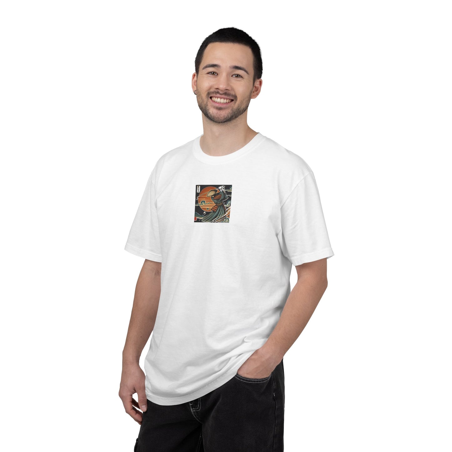Samurai Sunset T-Shirt — Vintage Japanese Warrior Graphic Tee