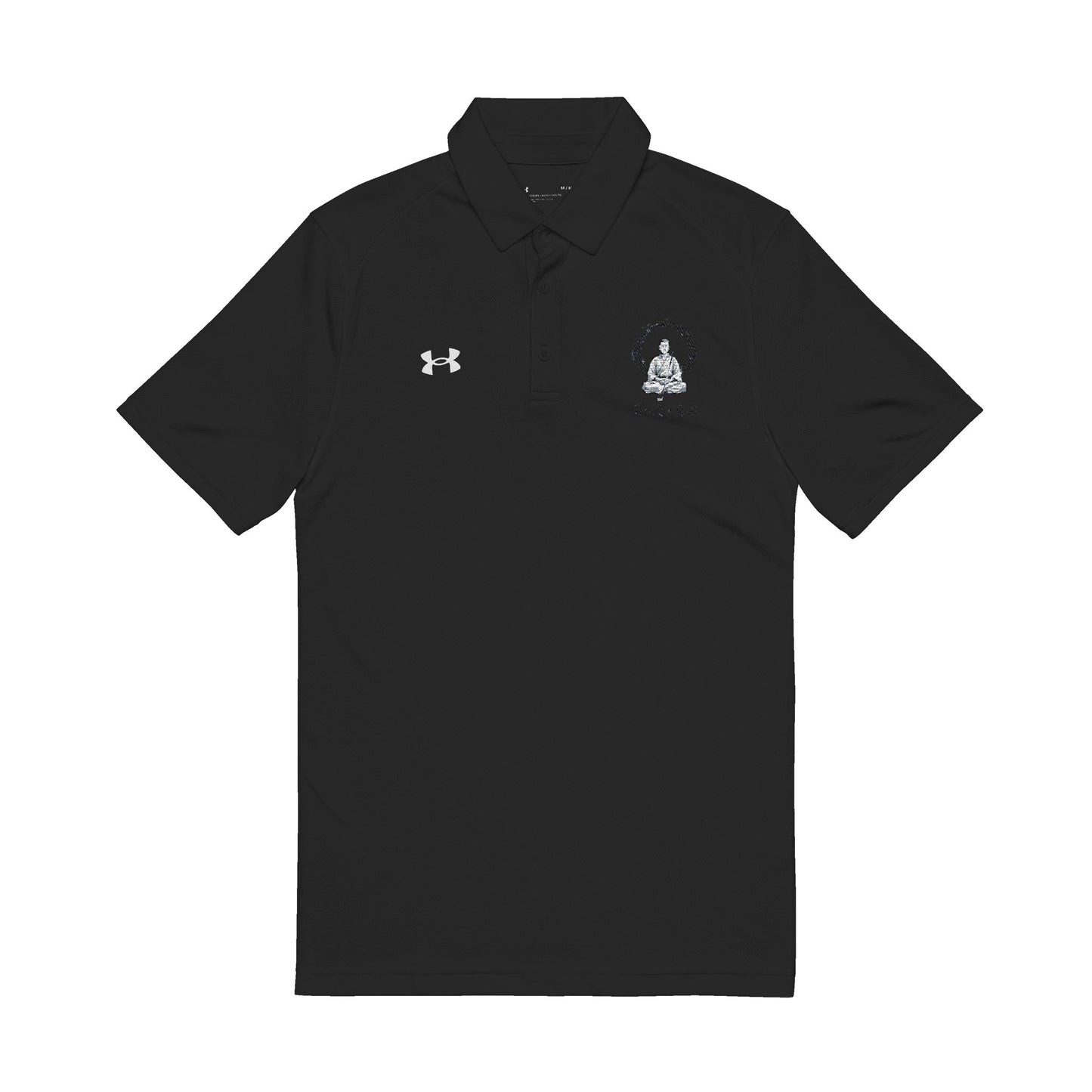 Zen Spot Golf Custom Embroidered Enso Circle Monk Golfer Polo