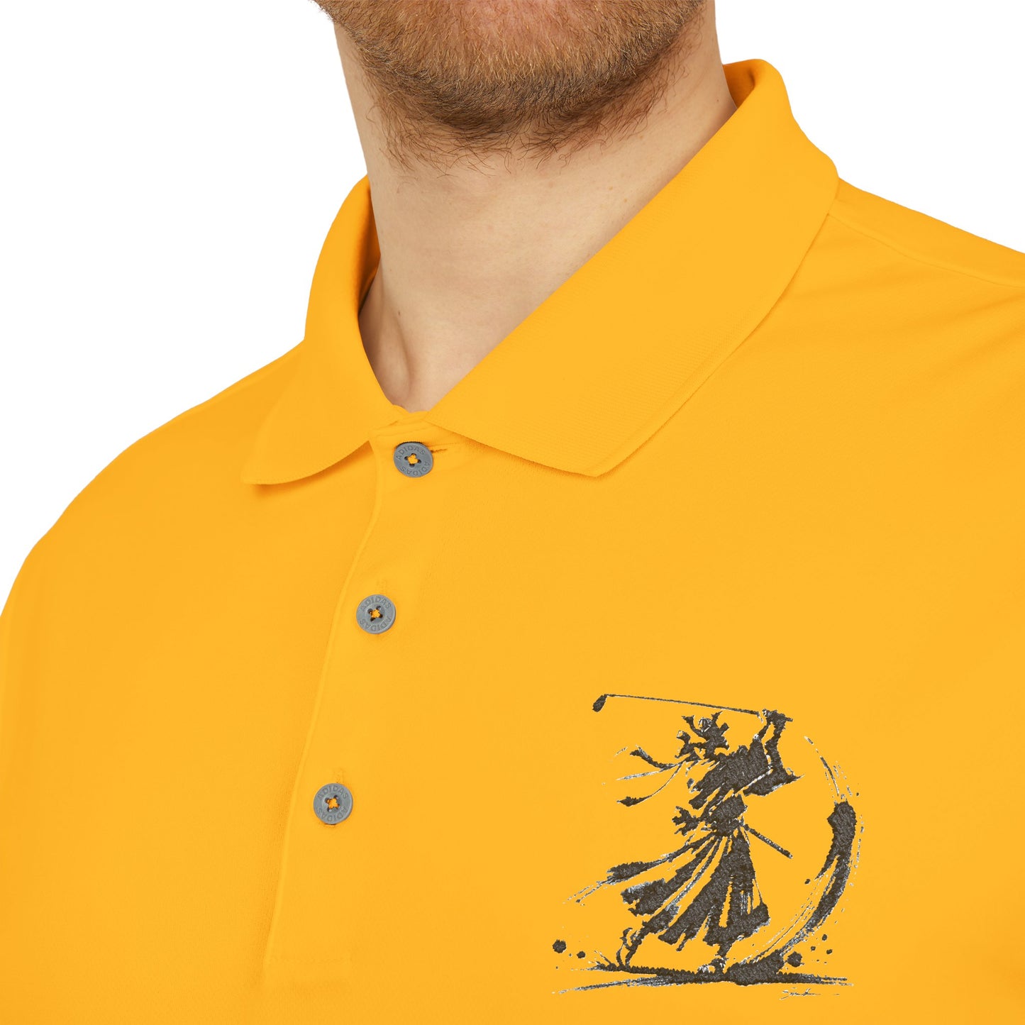 Zen Spot Golf Custom Polo Zanshin Samurai Golfer