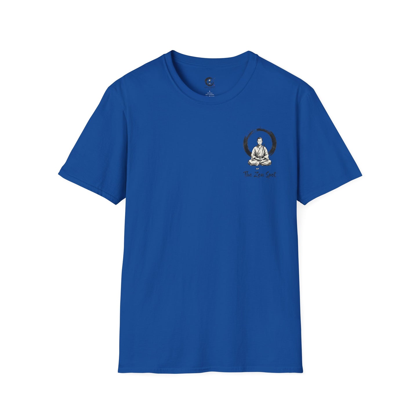 Zen Spot Golf Custom Gildan Zen Buddha Golfer Enso Circle illustration "The Zen Spot" logo T-Shirt
