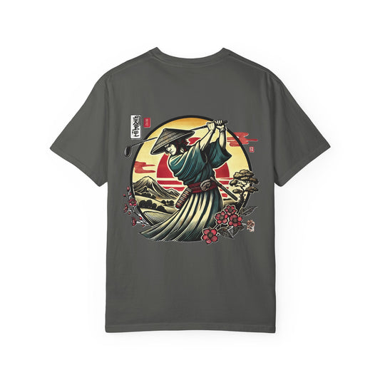 Samurai Sunset T-Shirt — Japanese Warrior Graphic Tee