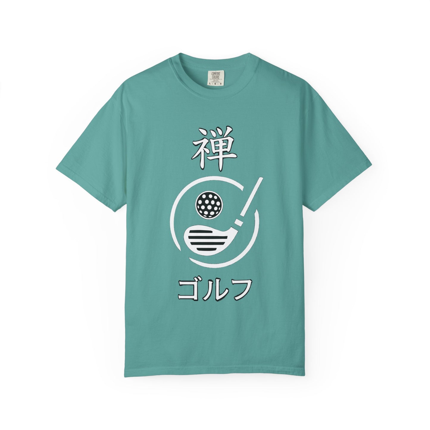 Zen Spot Golf Custom "Zen Golf" Minimal Japanese Kanji Graphic T-Shirt