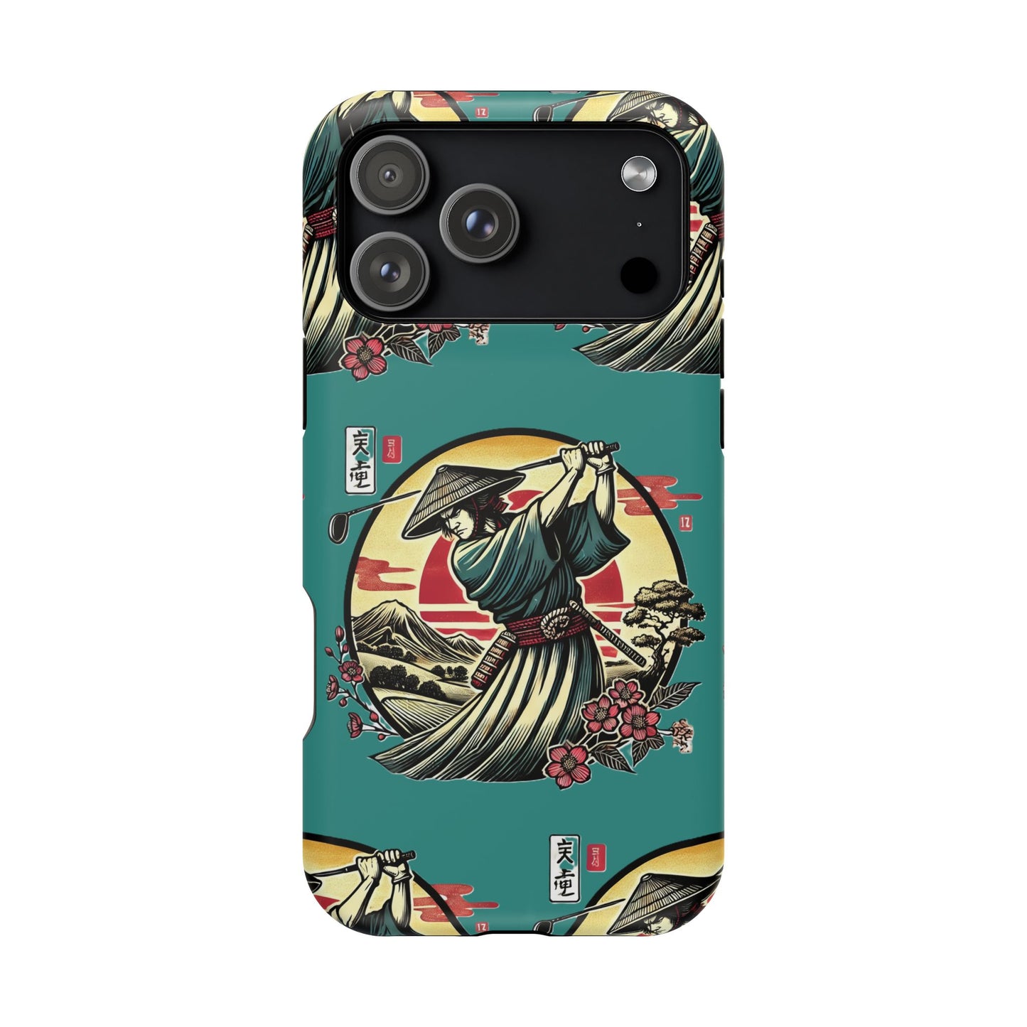 Zen Spot Customized Samurai Golfer Phone Case — Magnetic Impact-Resistant Protective Cover