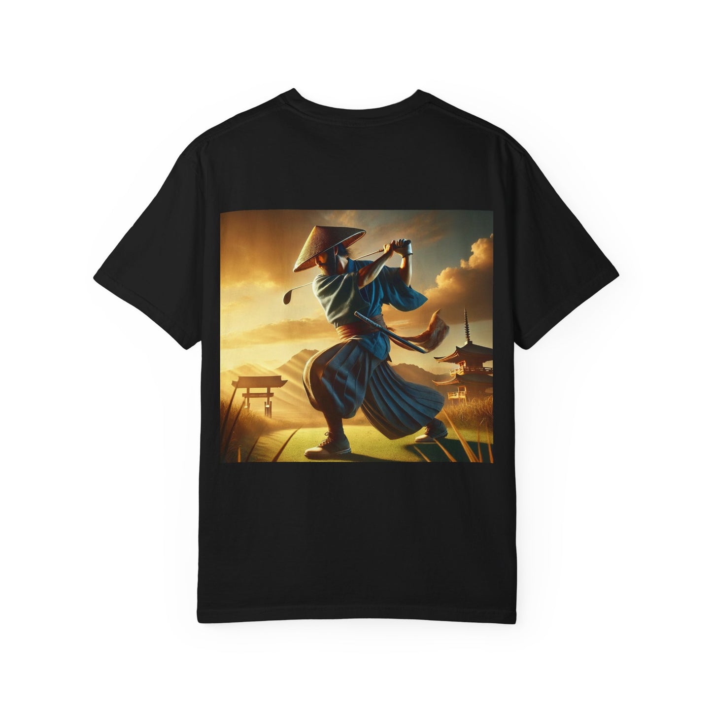 Samurai Sunset T-Shirt — Vintage Martial Arts Graphic Tee