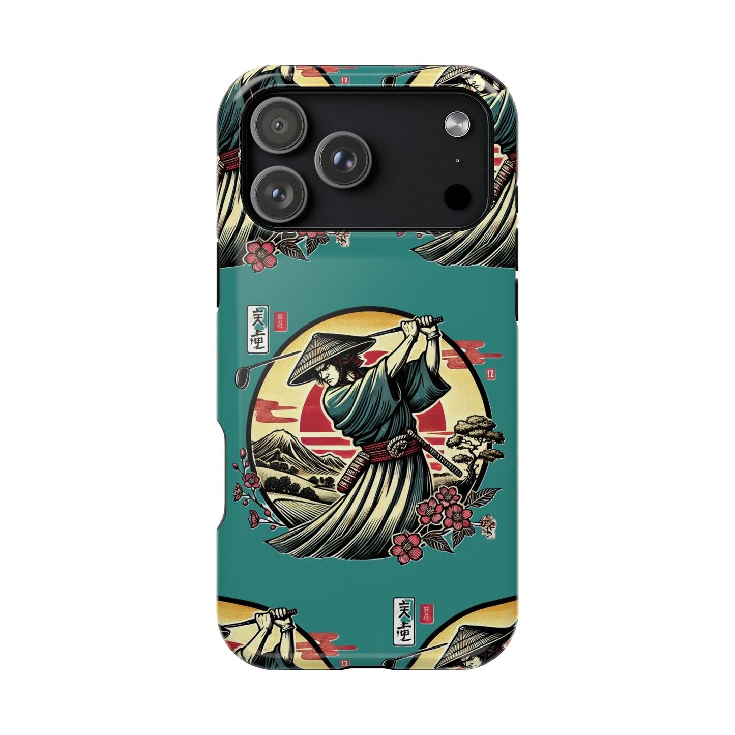 Zen Spot Customized Samurai Golfer Phone Case — Magnetic Impact-Resistant Protective Cover