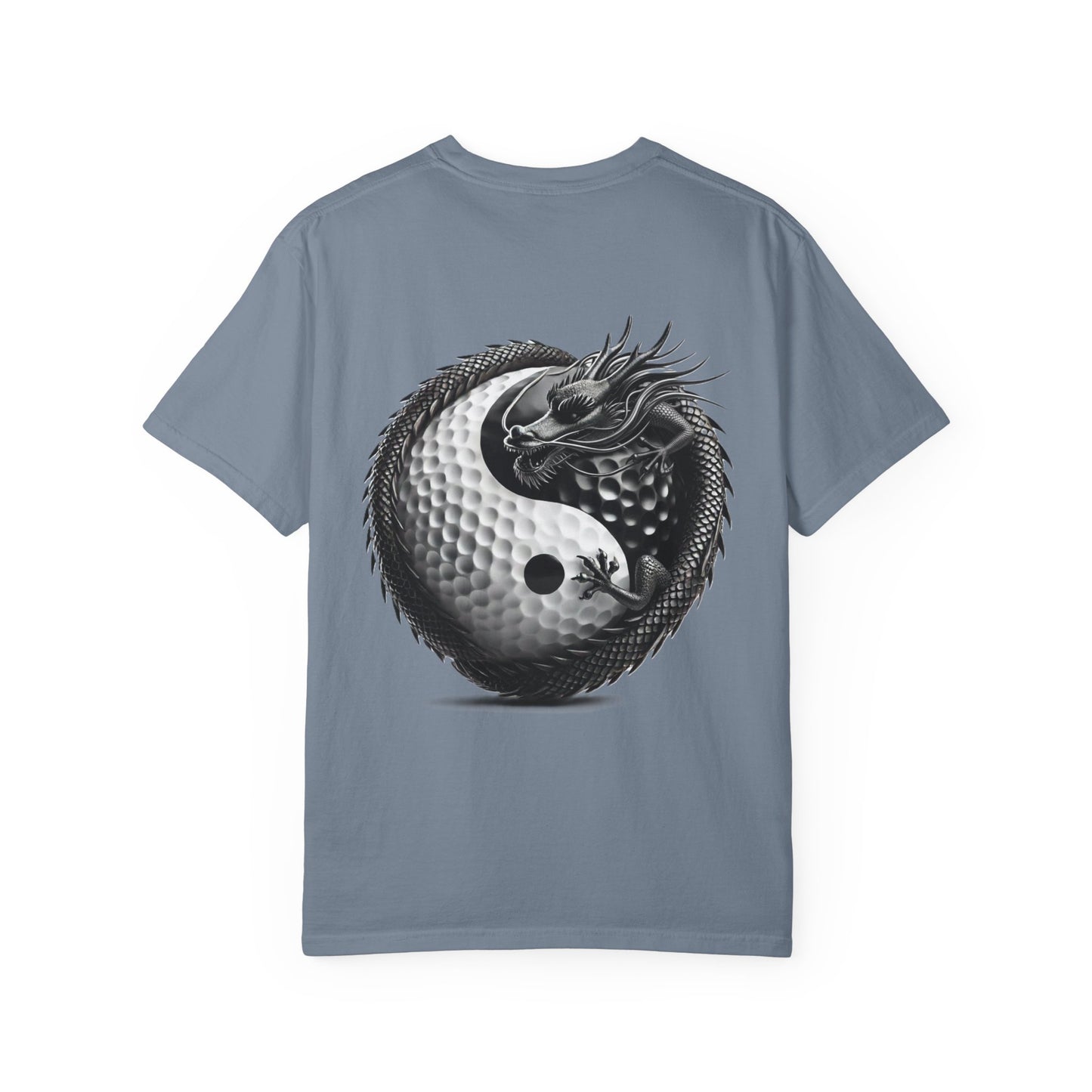Zen Spot Golf Custom Dragon Yin-Yang Golf Ball Graphic T-Shirt