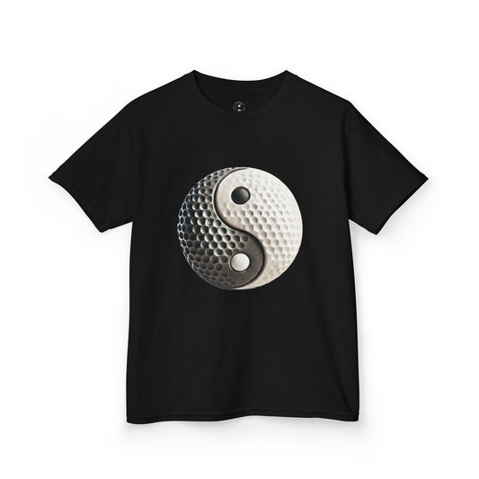 Zen Spot Golf Custom Stone Yin Yang Golf Ball Graphic T-Shirt