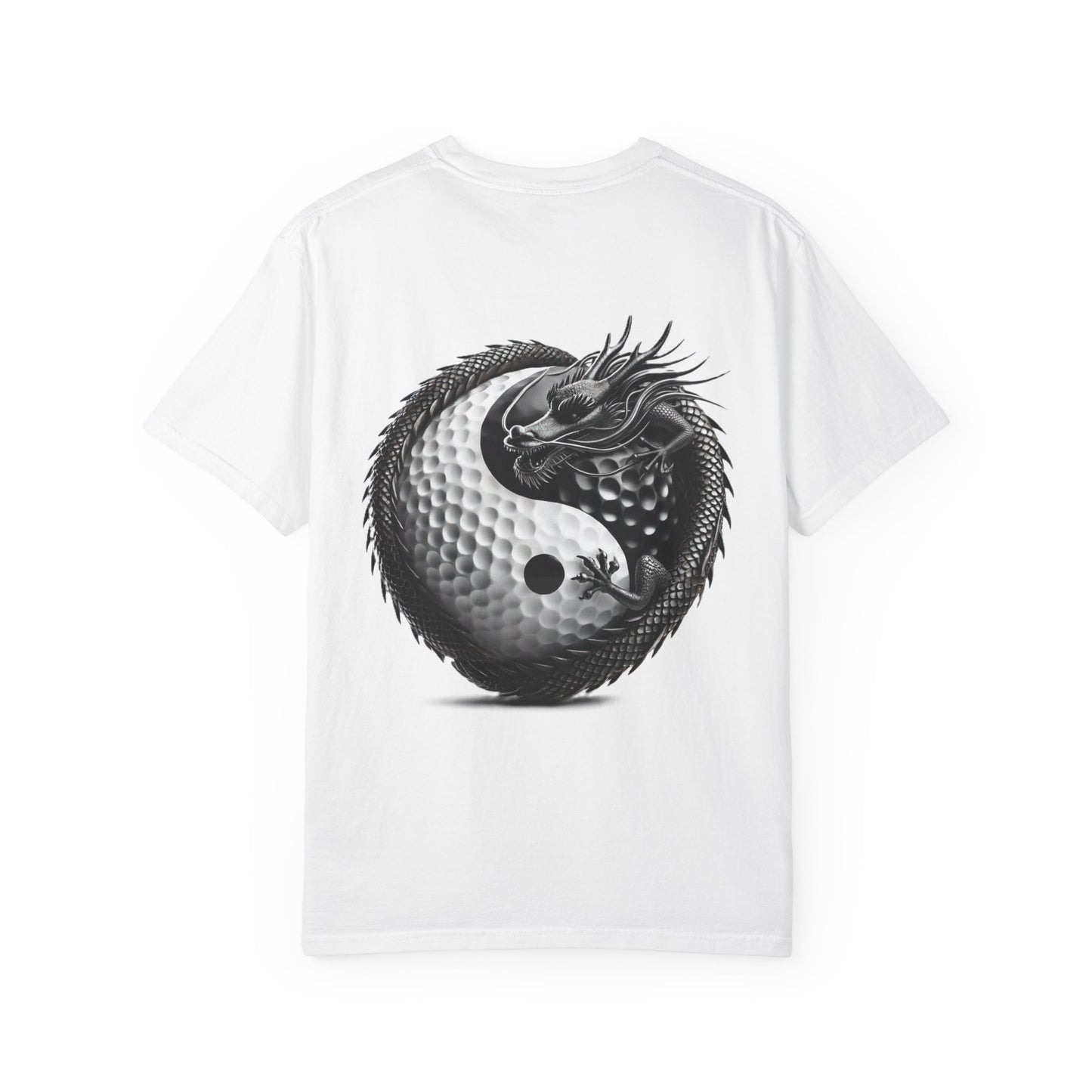 Zen Spot Golf Custom Dragon Yin-Yang Golf Ball Graphic T-Shirt