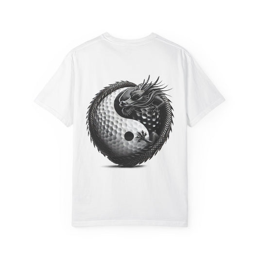 Zen Spot Golf Custom Dragon Yin-Yang Golf Ball Graphic T-Shirt