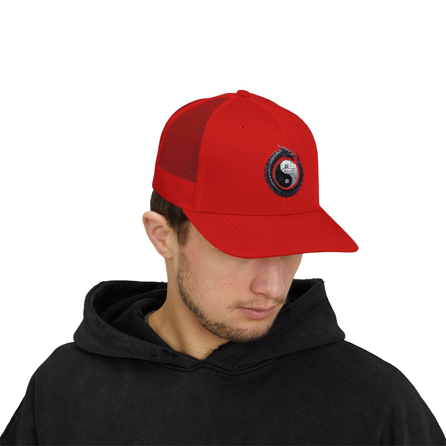 Zen Spot Golf Custom Yin Yang Dragon Embroidered Trucker Hat