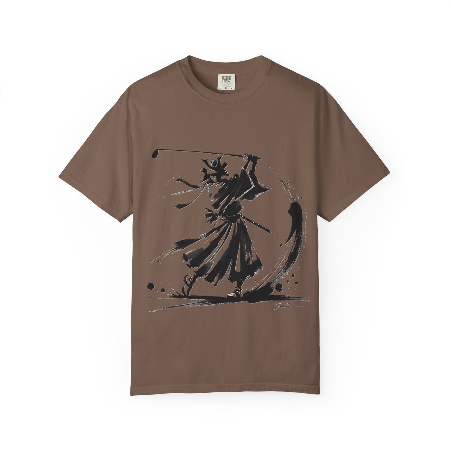 Samurai Brushstroke T-Shirt — Ink Samurai Graphic Tee