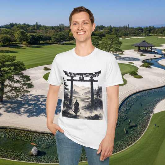 "The fairway is your dojo" Golf Samurai Zen Golf Design Tee