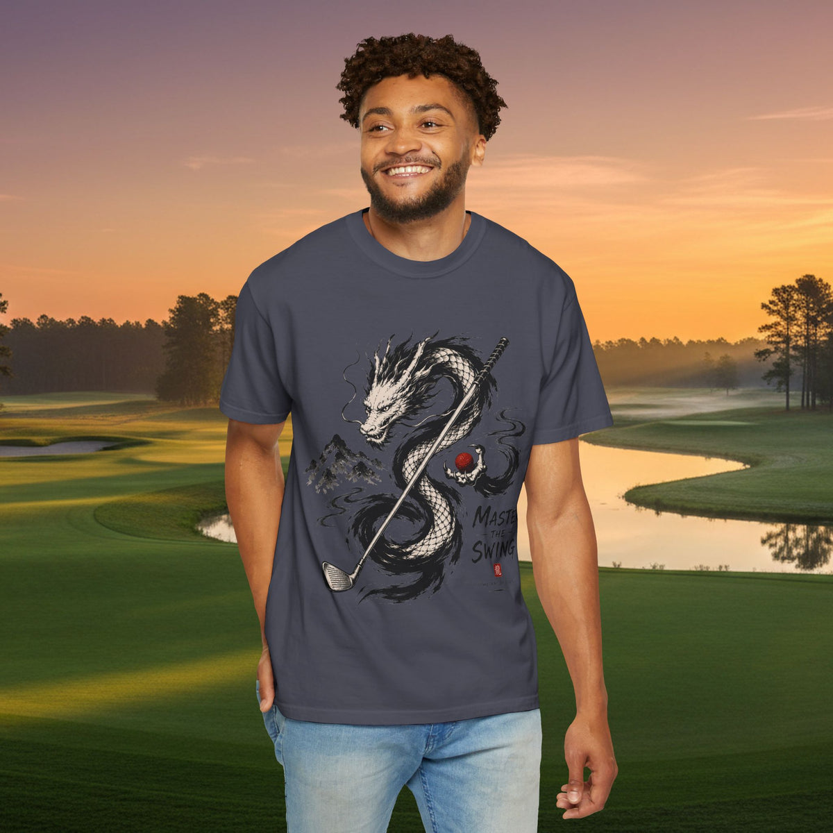 Master the Swing Dragon Golf T-Shirt