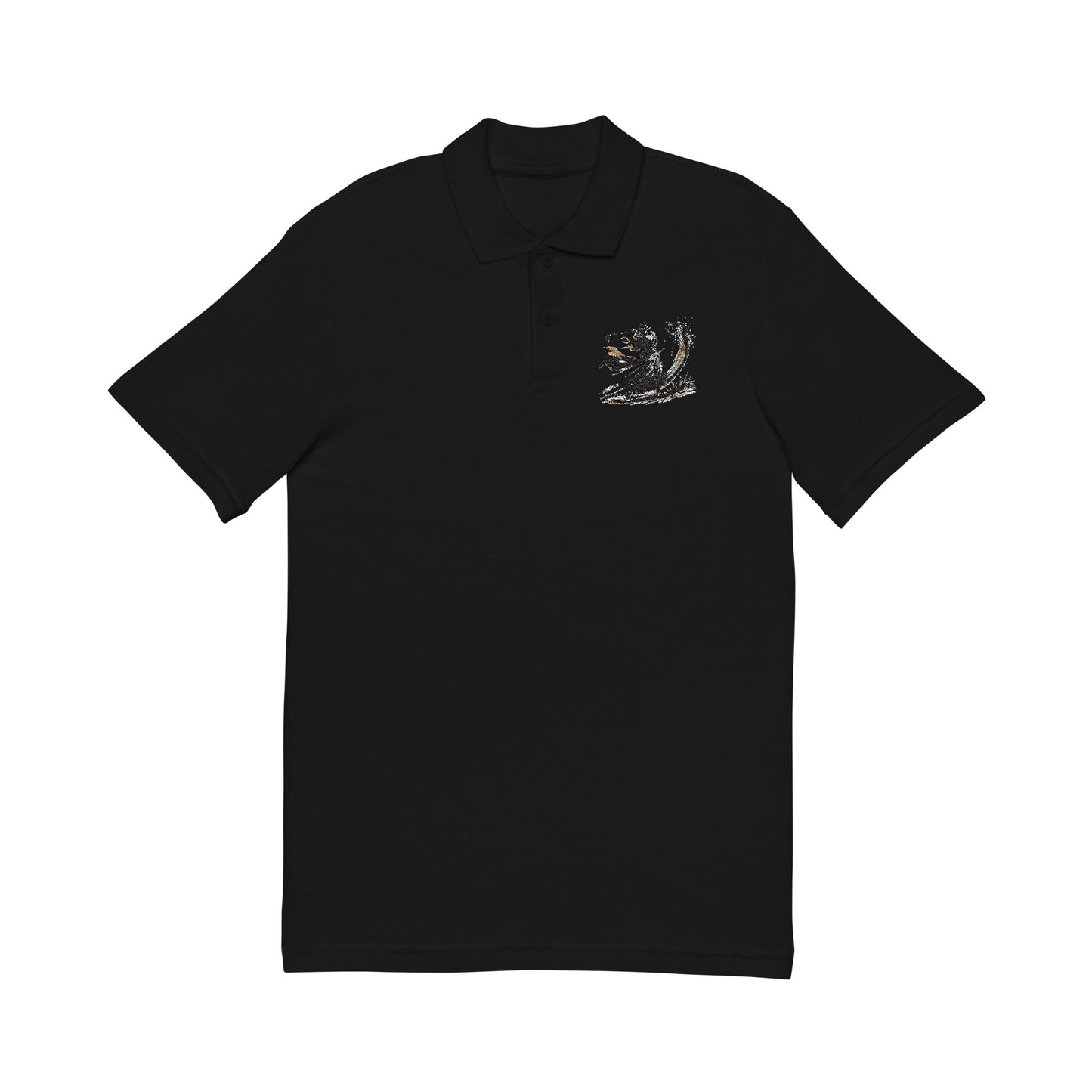 Zen Spot Customized Gildan Polo Seiza Samurai Golfer