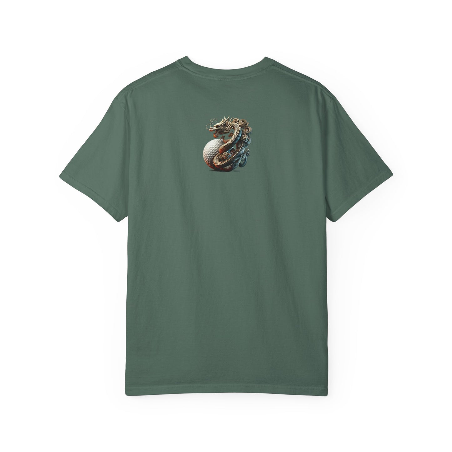 Zen Spot Golf Custom Dragon Golf Ball Graphic T-Shirt