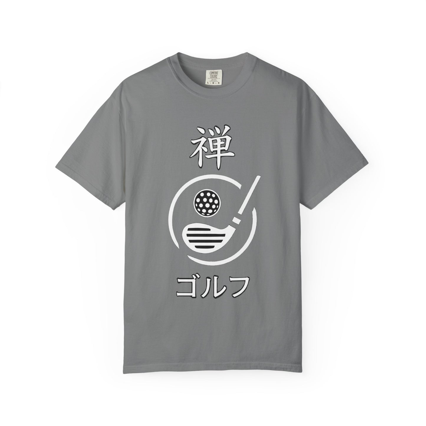 Zen Spot Golf Custom "Zen Golf" Minimal Japanese Kanji Graphic T-Shirt