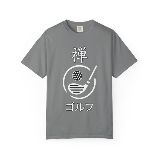 Zen Spot Golf Custom "Zen Golf" Minimal Japanese Kanji Graphic T-Shirt