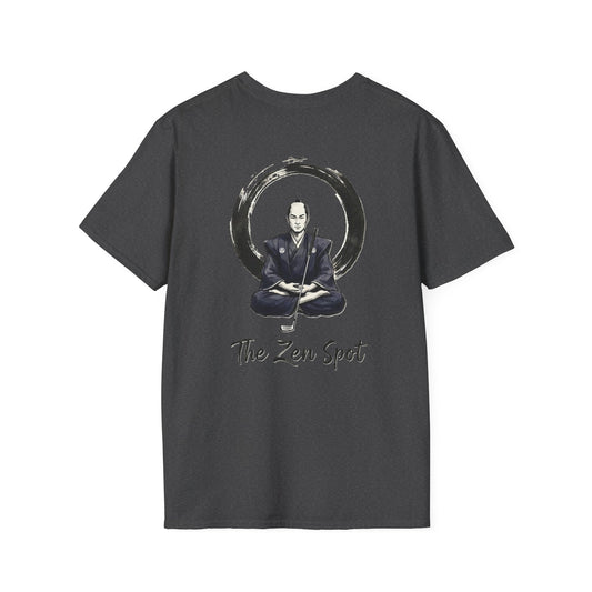 Zen Spot Golf Custom Seiza Samurai Meditation "The Zen Spot" graphic t-shirt