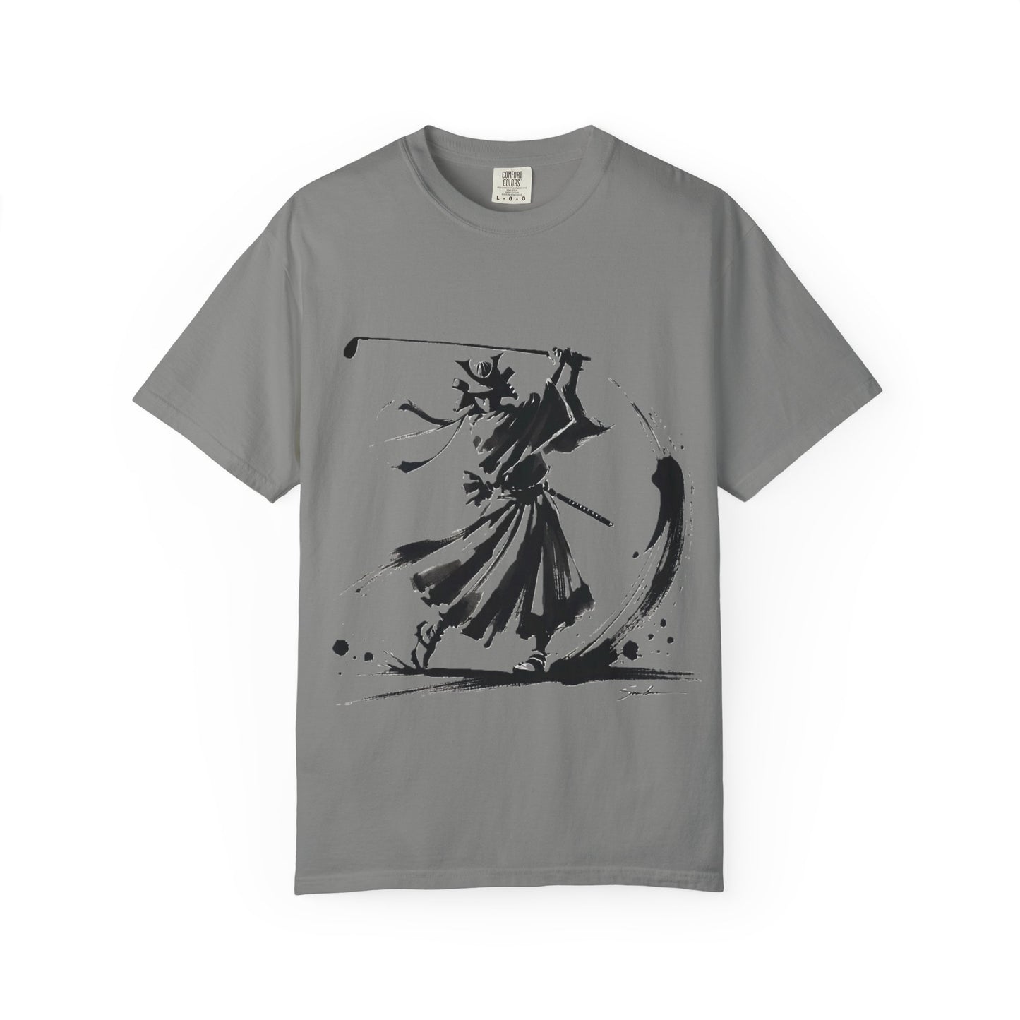 Samurai Brushstroke T-Shirt — Ink Samurai Graphic Tee