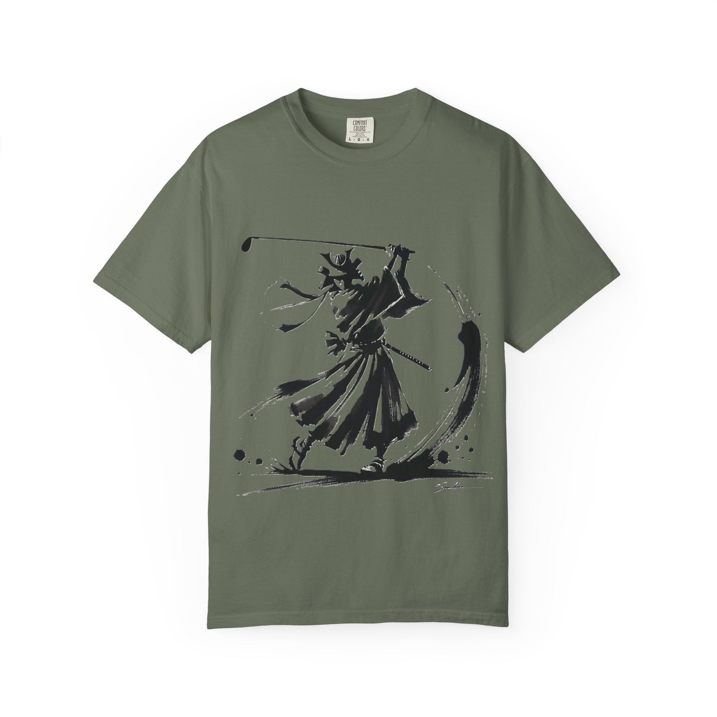 Samurai Brushstroke T-Shirt — Ink Samurai Graphic Tee