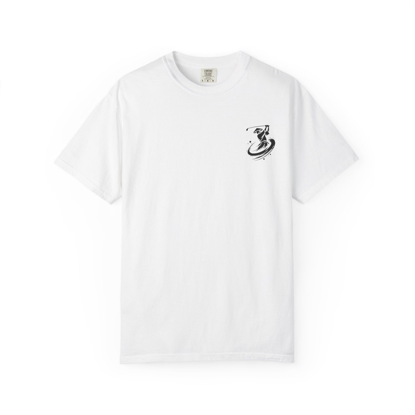 Zen Golf Swing Graphic T‑Shirt — Ink Brush Golfer Design