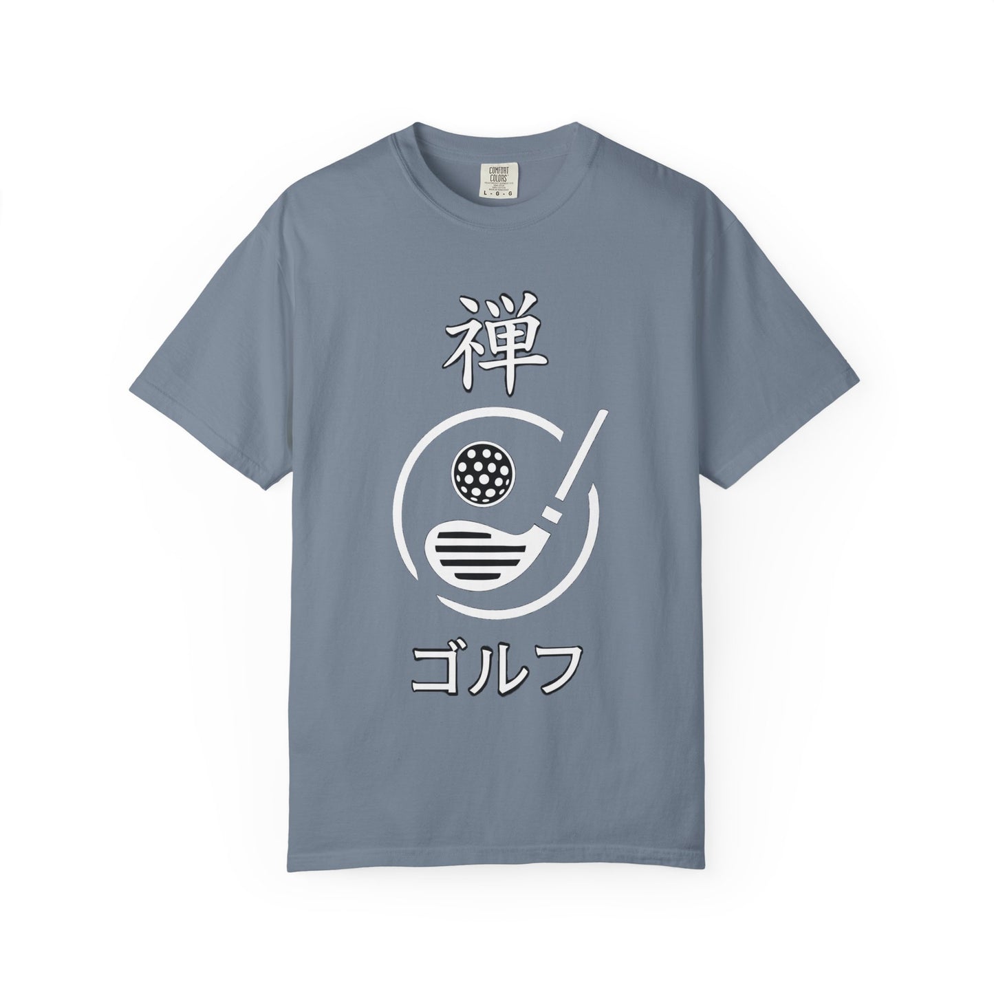 Zen Spot Golf Custom "Zen Golf" Minimal Japanese Kanji Graphic T-Shirt