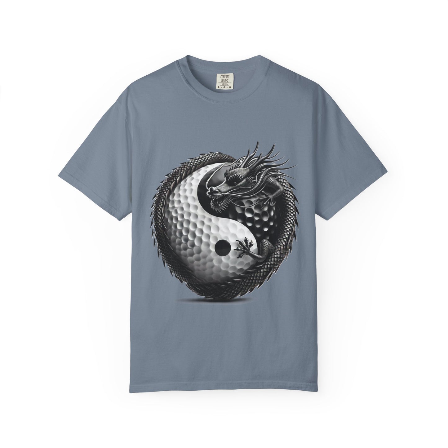 Zen Spot Golf Custom Yin Yang Dragon Golf Ball Graphic T-Shirt